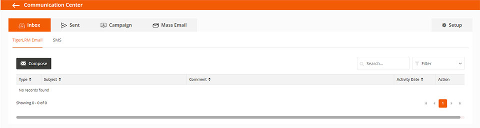 Image of the communication center for TigerLRM